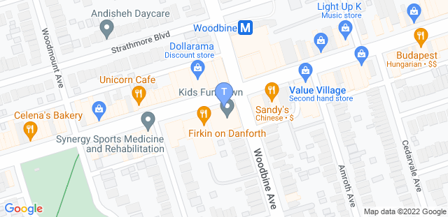 Map to Toronto Jiu-Jitsu Club